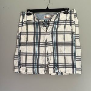Blue Plaid Shorts